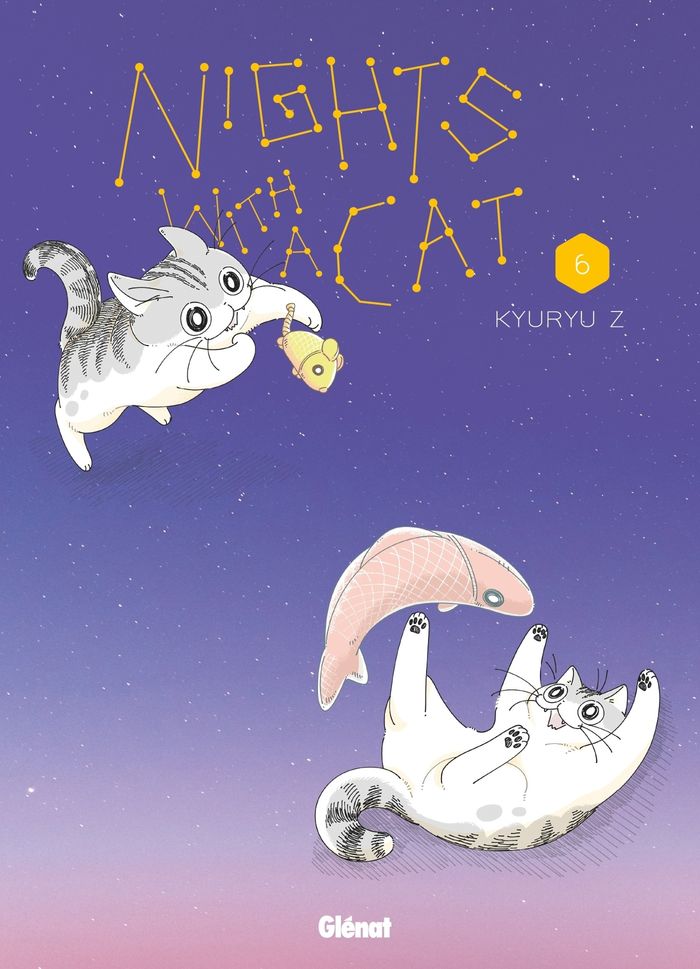Couverture du livre « Nights with a cat » de Kyuru Z, librairie Les Contes Infusés à Corte