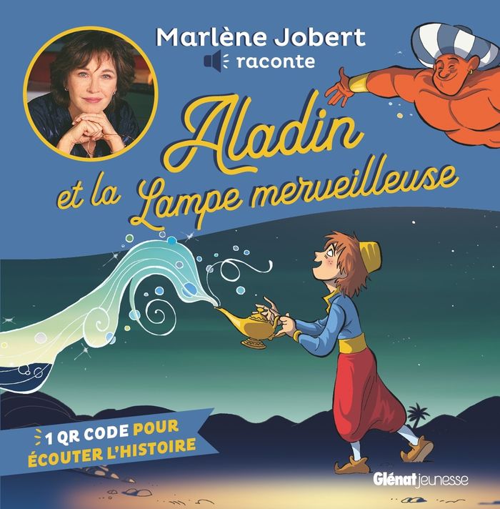 Couverture du livre « Aladin et la lampe merveilleuse » de [raconté par] Marlène Jobert, librairie Les Contes Infusés à Corte