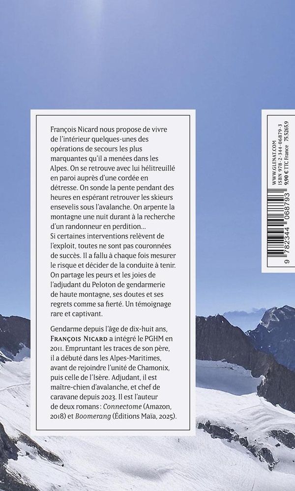 Quatrième de couverture de « Secours en immersion : au coeur du PGHM »