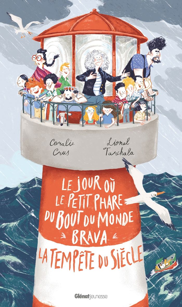 Couverture du livre « Le jour où le petit phare du bout du monde brava la tempête du siècle : brava la tempête du siècle » de Coralie Crus, librairie Les Contes Infusés à Corte