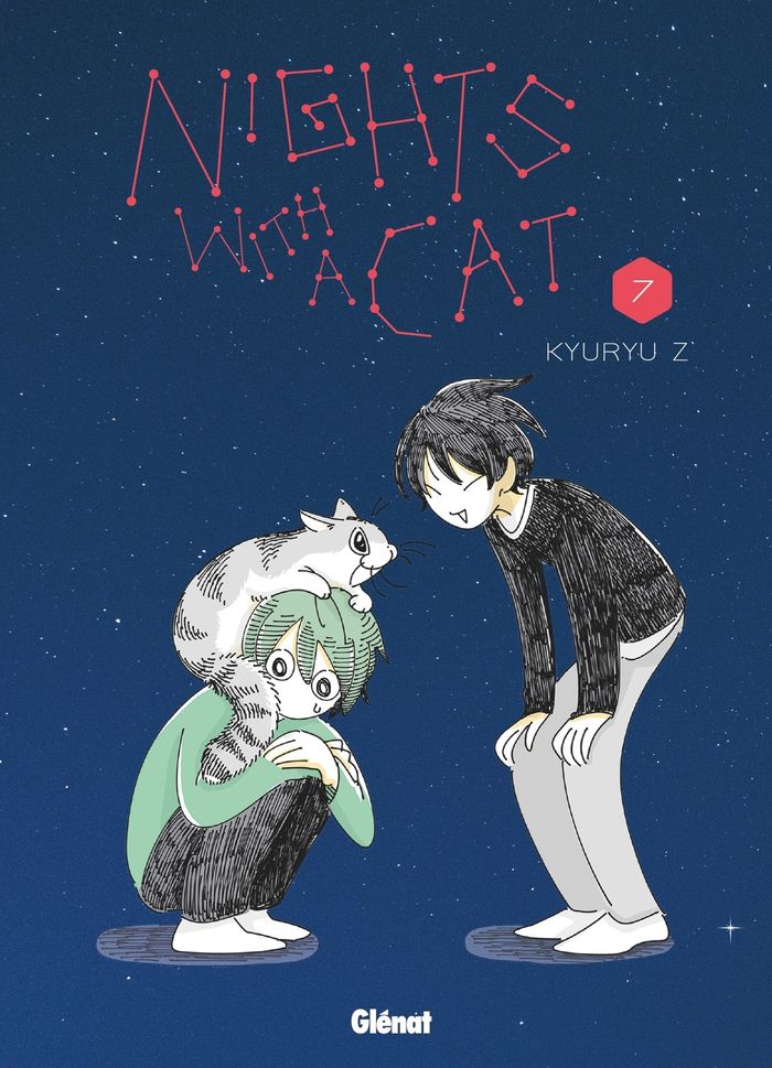Couverture du livre « Nights with a cat » de Kyuru Z, librairie Les Contes Infusés à Corte