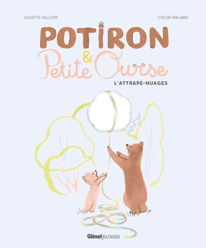 Couverture du livre « Potiron et Petite Ourse : l'attrape-nuages » de Juliette Vallery, librairie Les Contes Infusés à Corte