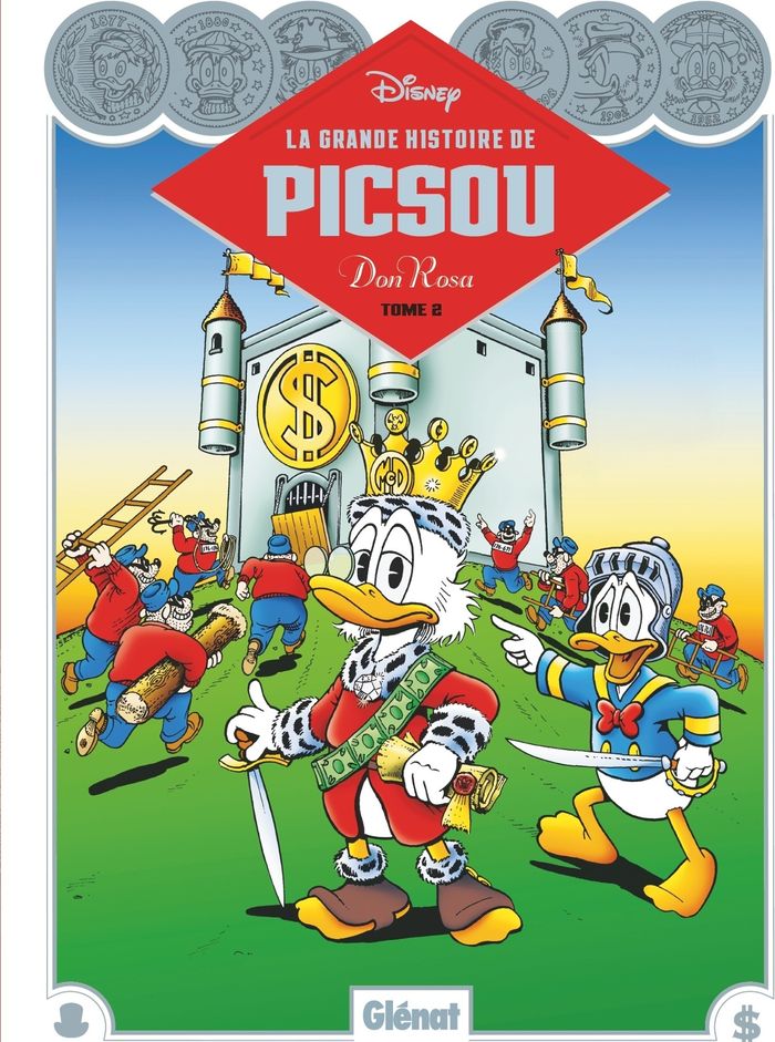 Couverture du livre « La grande histoire de Picsou » de Don Rosa, librairie Les Contes Infusés à Corte