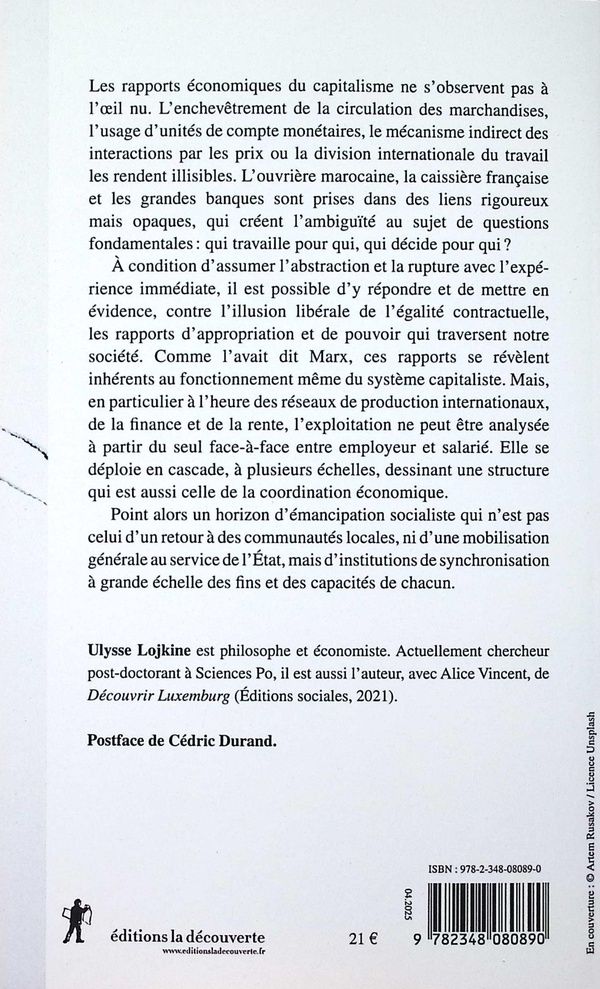 Quatrième de couverture de « Le fil invisible du capital : déchiffrer les mécanismes de l'exploitation »