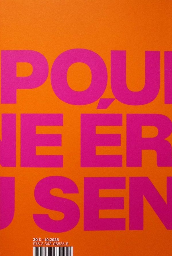 Quatrième de couverture de « Pour une érotique du sensible »