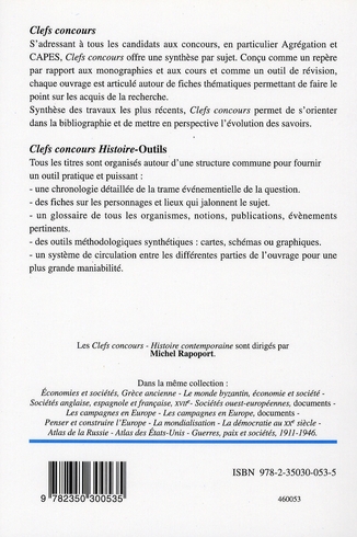 Quatrième de couverture de « PENSER ET CONSTRUIRE L'EUROPE - OUTILS »