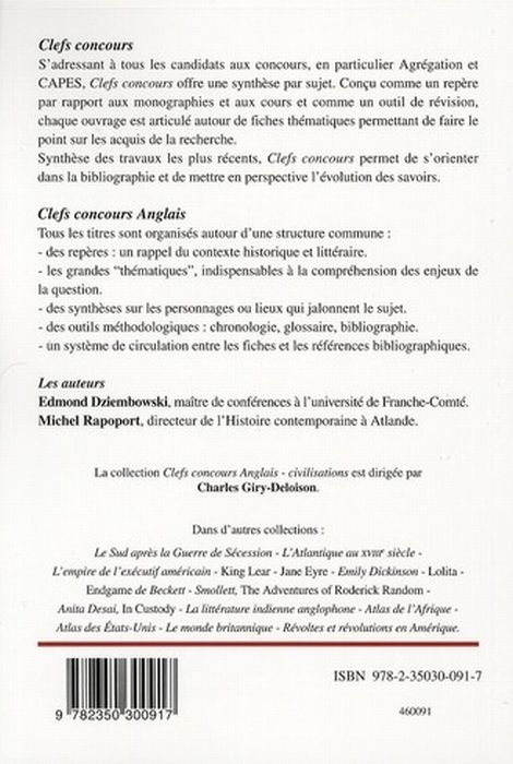 Quatrième de couverture de « LE DEBAT SUR L'ABOLITION DE L'ESCLAVAGE - GRANDE-BRETAGNE- 1787-1840 »