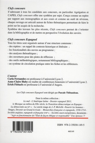 Quatrième de couverture de « ECRITURES DU MAL - SABATO, ROA BASTOS, SOLDAN »