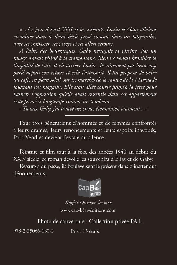 Quatrième de couverture de « LES ESCALES DU SILENCE »
