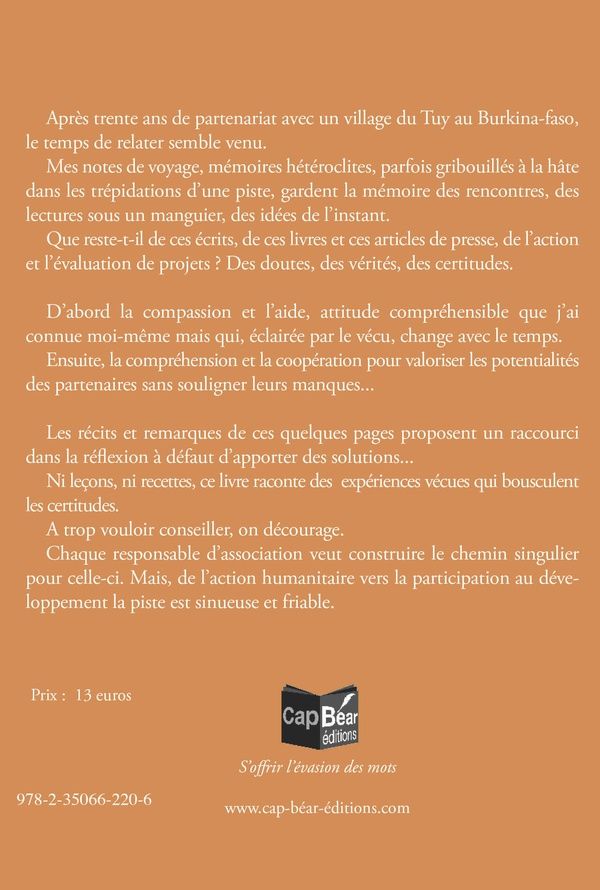 Quatrième de couverture de « L'EAU DE L'ETRANGER »