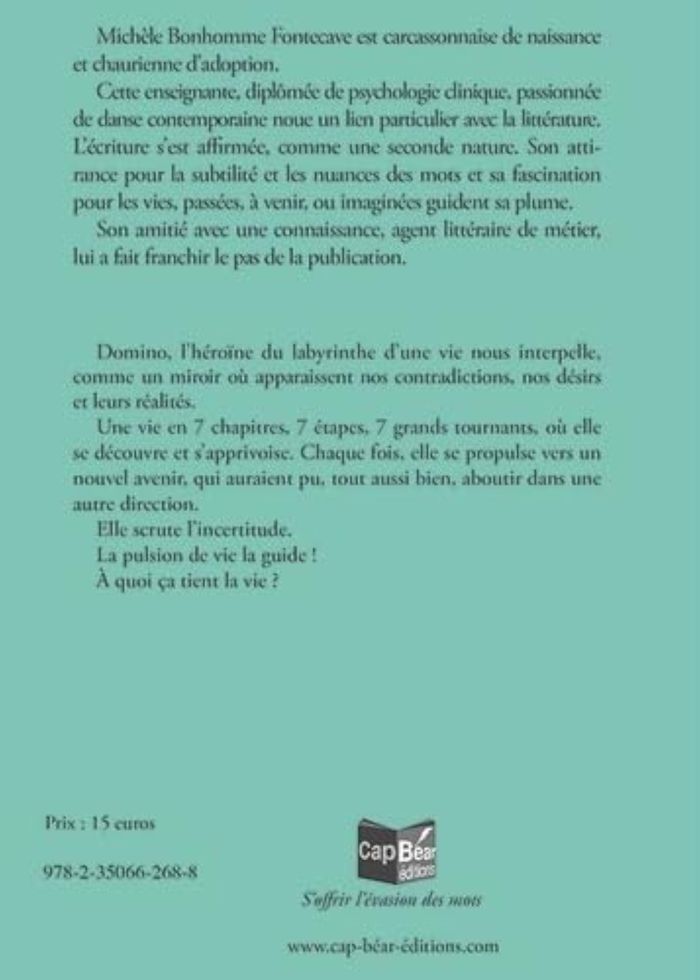 Couverture du livre « LE LABYRINTHE DUNE VIE », librairie Les Contes Infusés à Corte