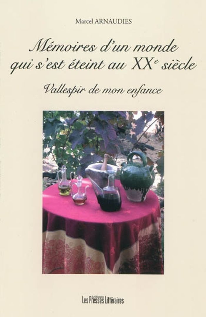 Couverture du livre « MEMOIRES D'UN MONDE QUI S'EST » de Marcel Arnaudies, librairie Les Contes Infusés à Corte
