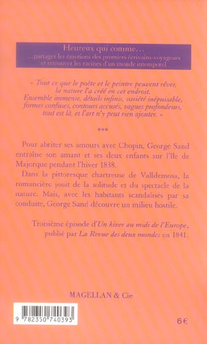 Quatrième de couverture de « Majorque : récit »