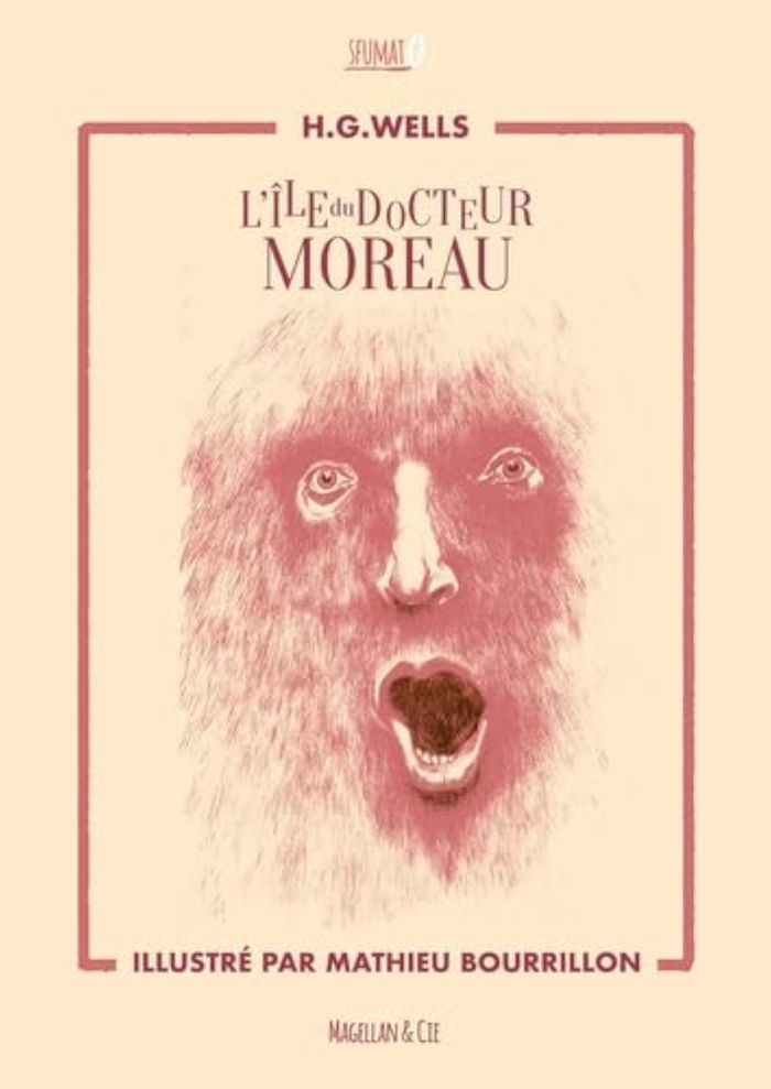 Couverture du livre « L'île du docteur Moreau », librairie Les Contes Infusés à Corte