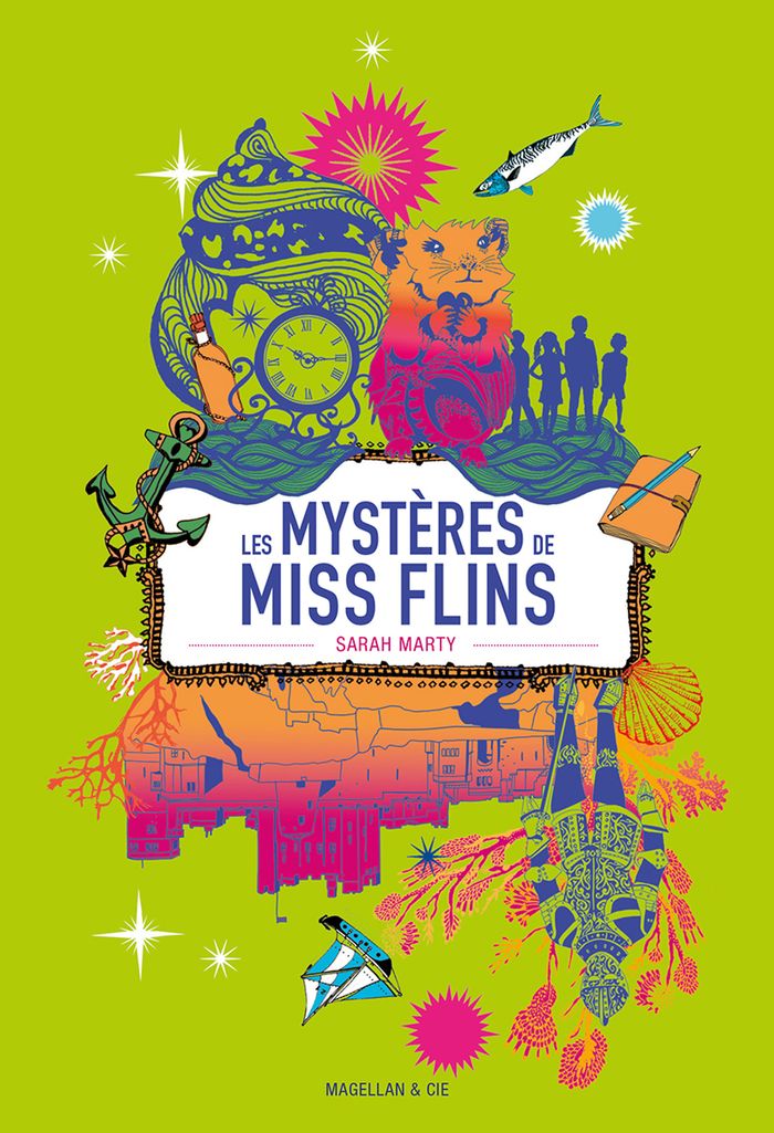 Couverture du livre « Les mystères de Miss Flins » de Sarah Marty, librairie Les Contes Infusés à Corte