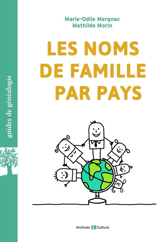 Couverture du livre « Les noms de famille par pays », librairie Les Contes Infusés à Corte