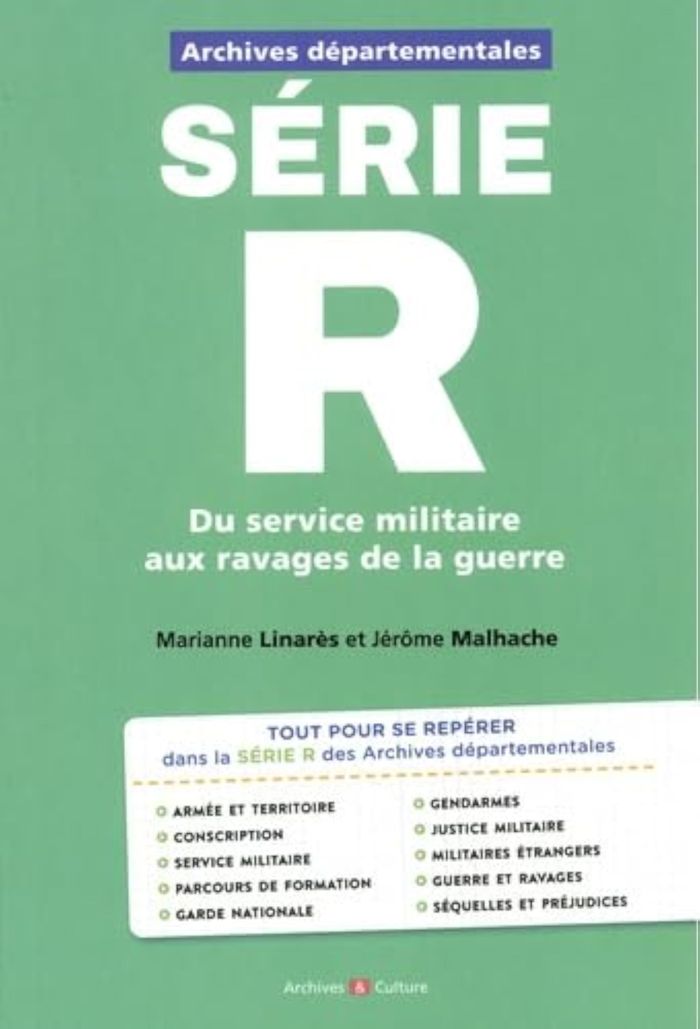 Couverture du livre « Archives départementales : série R » de Marianne Linarès, librairie Les Contes Infusés à Corte