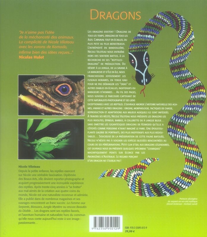Quatrième de couverture de « DRAGONS »