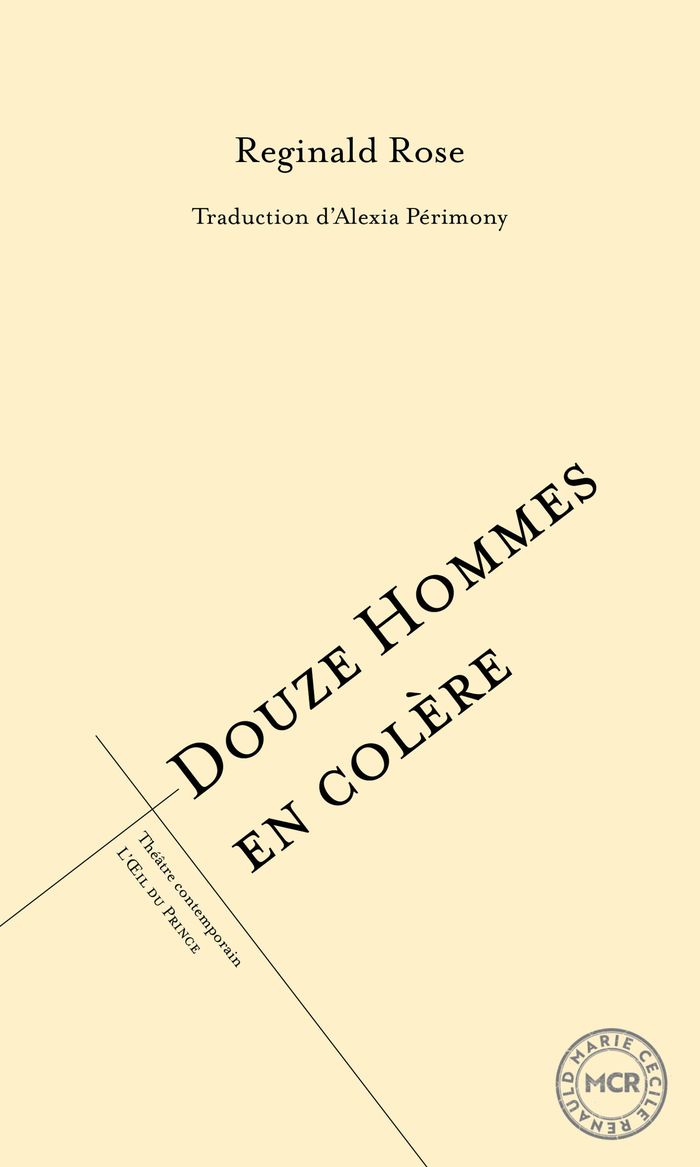 Couverture du livre « DOUZE HOMMES EN COLERE » de Reginald Rose, librairie Les Contes Infusés à Corte