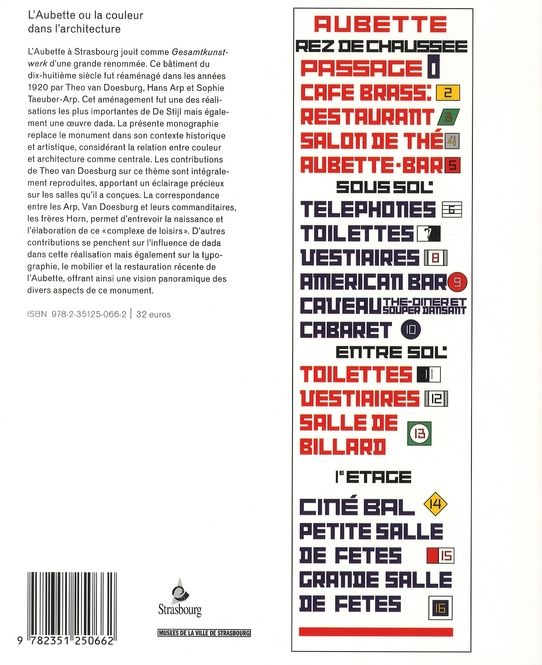 Quatrième de couverture de « L'AUBETTE OU LA COULEUR DANS L'ARCHITECTURE /FRANCAIS »