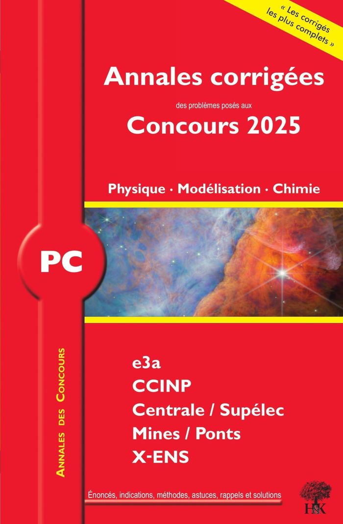 Couverture du livre « PC, physique, modélisation, chimie 2025 » de sous la coordination de Cyril Ravat, librairie Les Contes Infusés à Corte