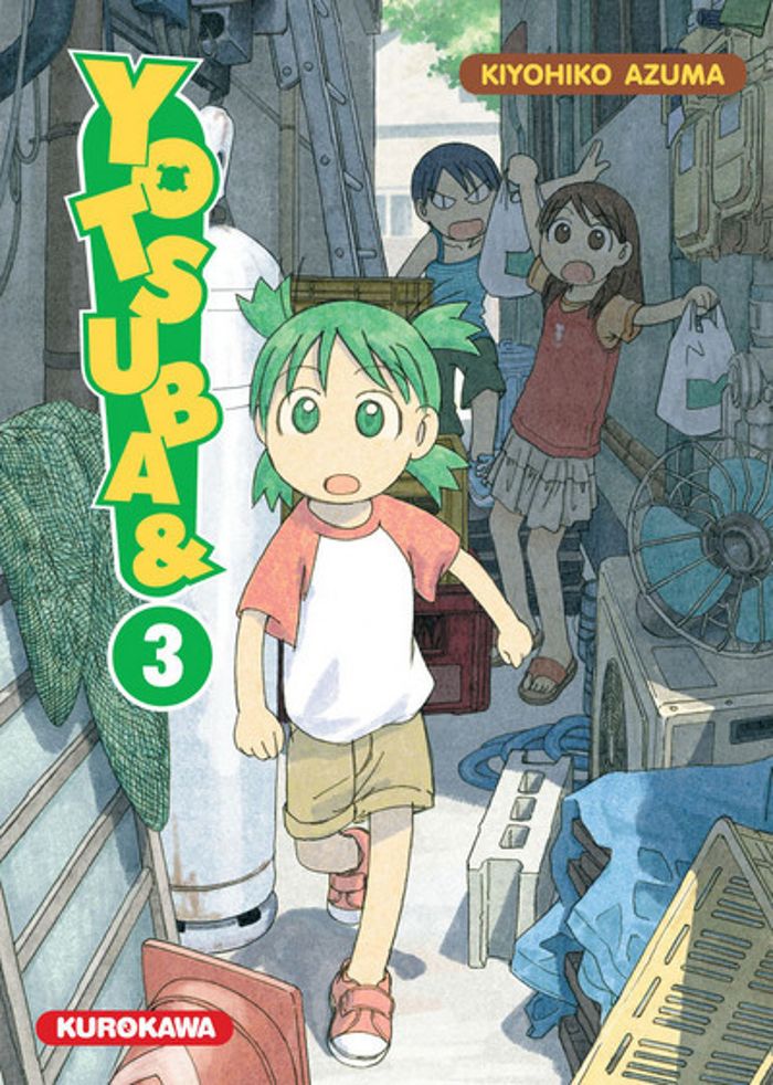 Couverture du livre « YOTSUBA & ! - TOME 3 » de Kiyohiko Azuma, librairie Les Contes Infusés à Corte