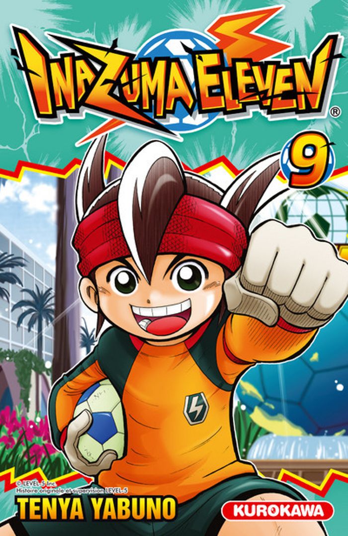 Couverture du livre « INAZUMA ELEVEN - TOME 9 » de Ten'Ya Yabuno, librairie Les Contes Infusés à Corte