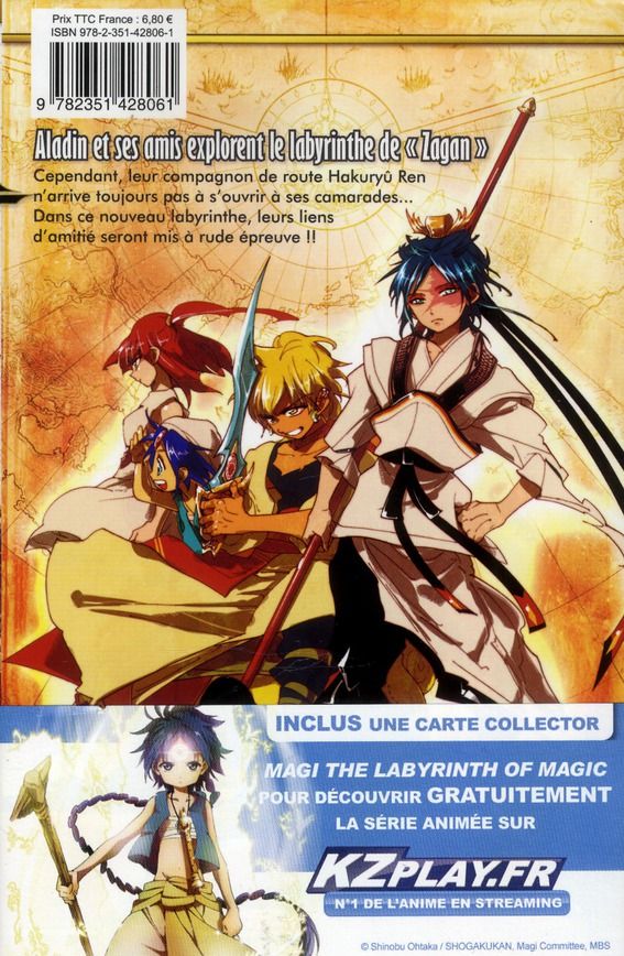 Quatrième de couverture de « MAGI - THE LABYRINTH OF MAGIC - TOME 10 »