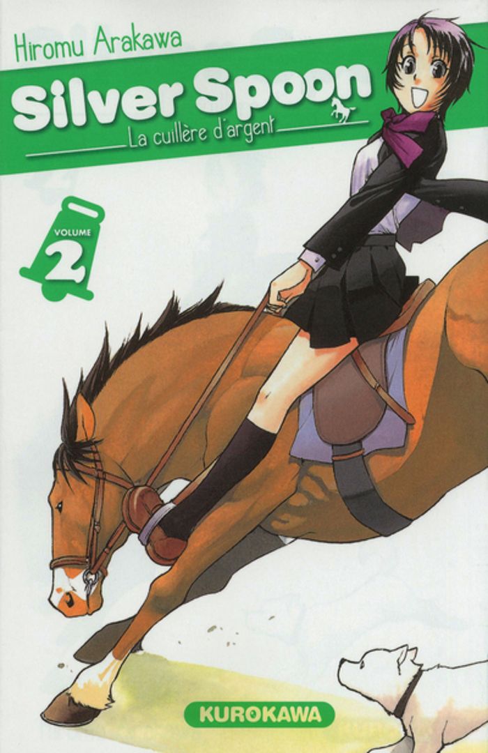 Couverture du livre « Silver spoon : la cuillère d'argent » de Hiromu Arakawa, librairie Les Contes Infusés à Corte