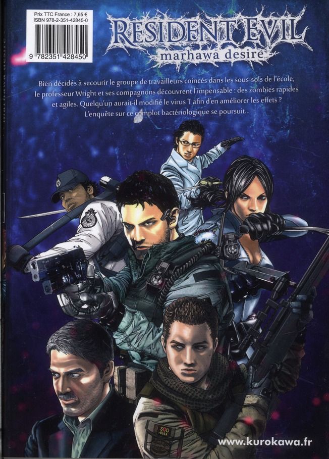 Quatrième de couverture de « RESIDENT EVIL - MARHAWA DESIRE - TOME 2 »