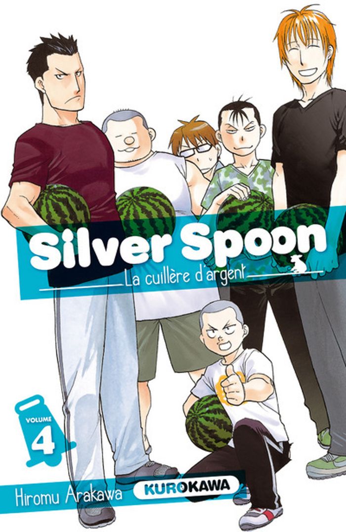 Couverture du livre « Silver spoon : la cuillère d'argent » de Hiromu Arakawa, librairie Les Contes Infusés à Corte