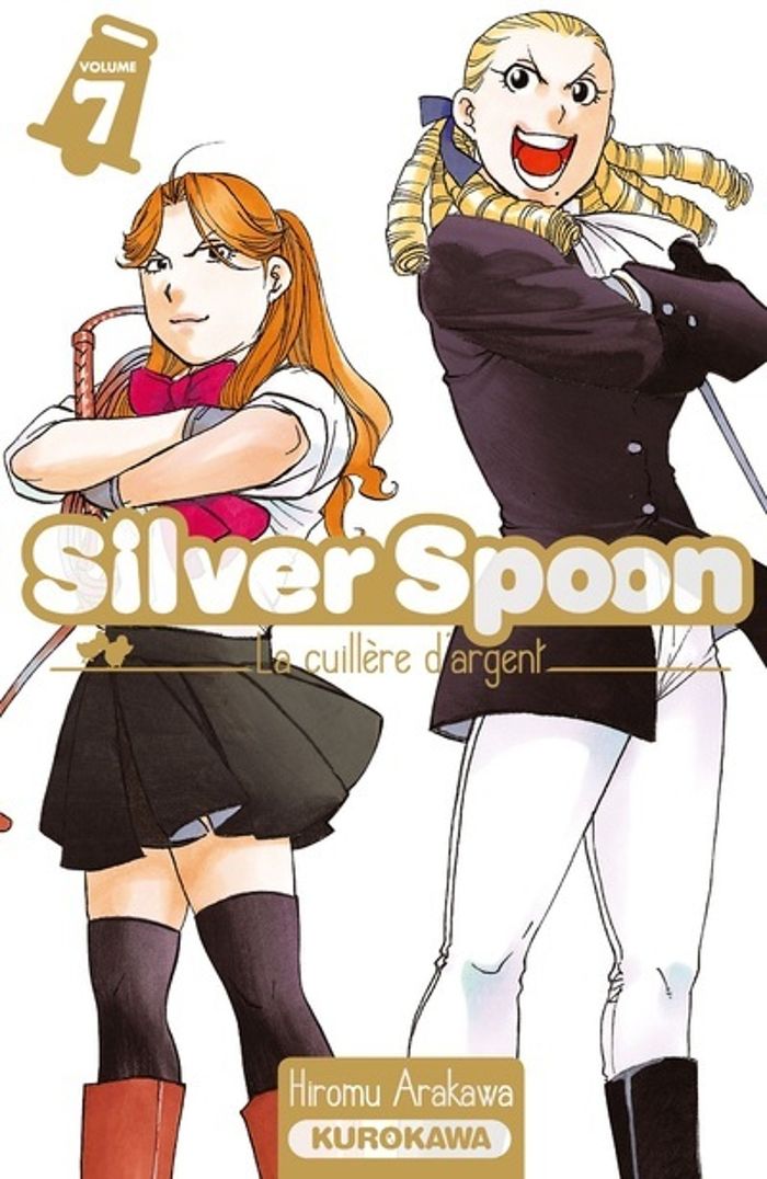 Couverture du livre « Silver spoon : la cuillère d'argent » de Hiromu Arakawa, librairie Les Contes Infusés à Corte