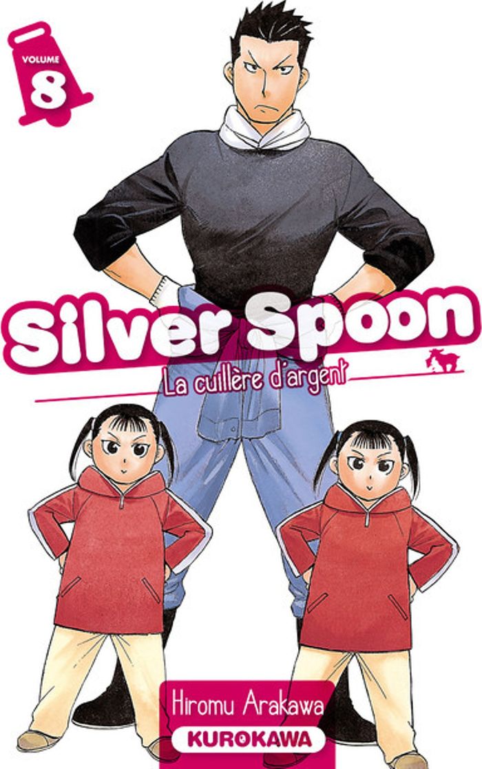 Couverture du livre « Silver spoon : la cuillère d'argent » de Hiromu Arakawa, librairie Les Contes Infusés à Corte