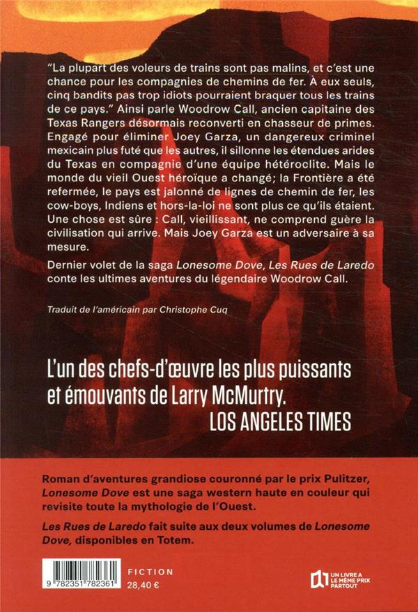 Quatrième de couverture de « Les rues de Laredo : roman »