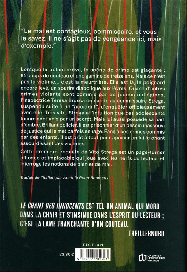 Quatrième de couverture de « Le chant des innocents : roman »