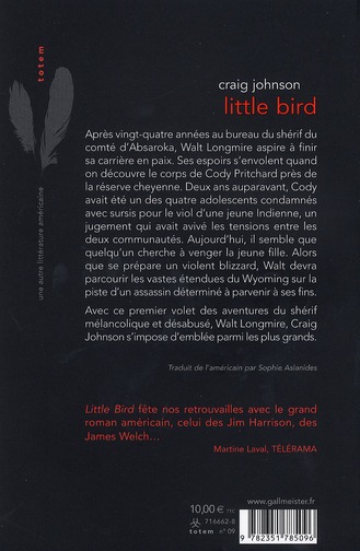 Quatrième de couverture de « Little Bird »