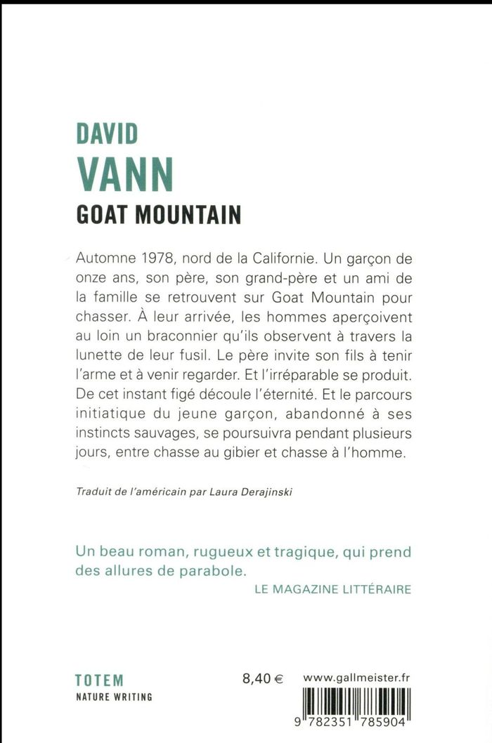 Quatrième de couverture de « Goat Mountain : roman »