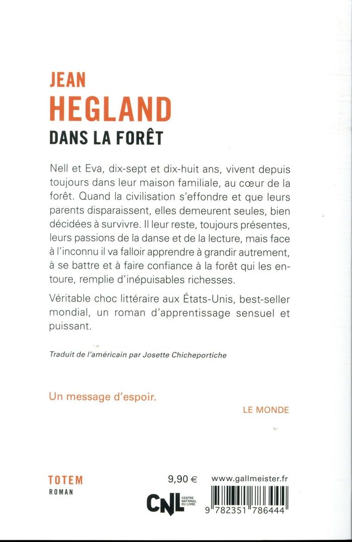 Quatrième de couverture de « DANS LA FORET »