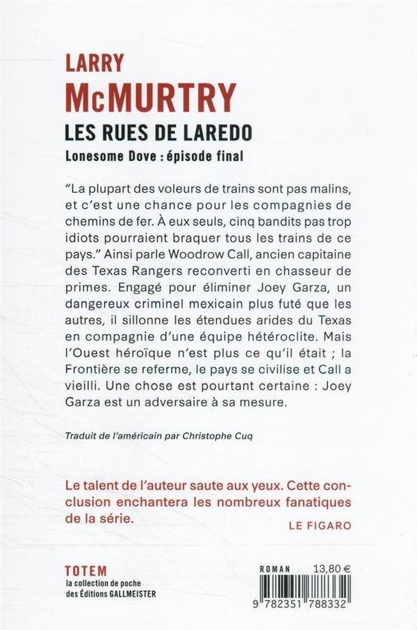 Quatrième de couverture de « Les rues de Laredo : roman »