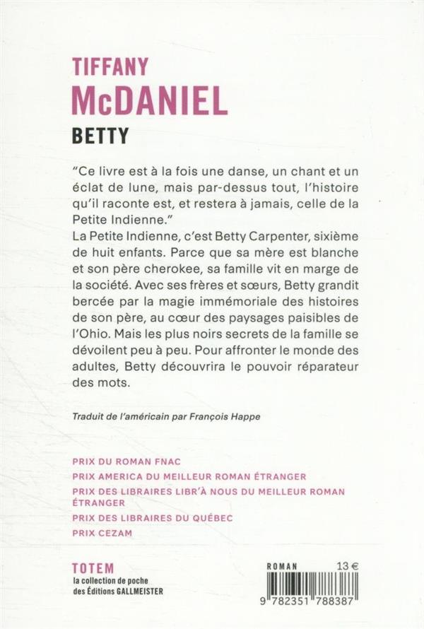 Quatrième de couverture de « BETTY »
