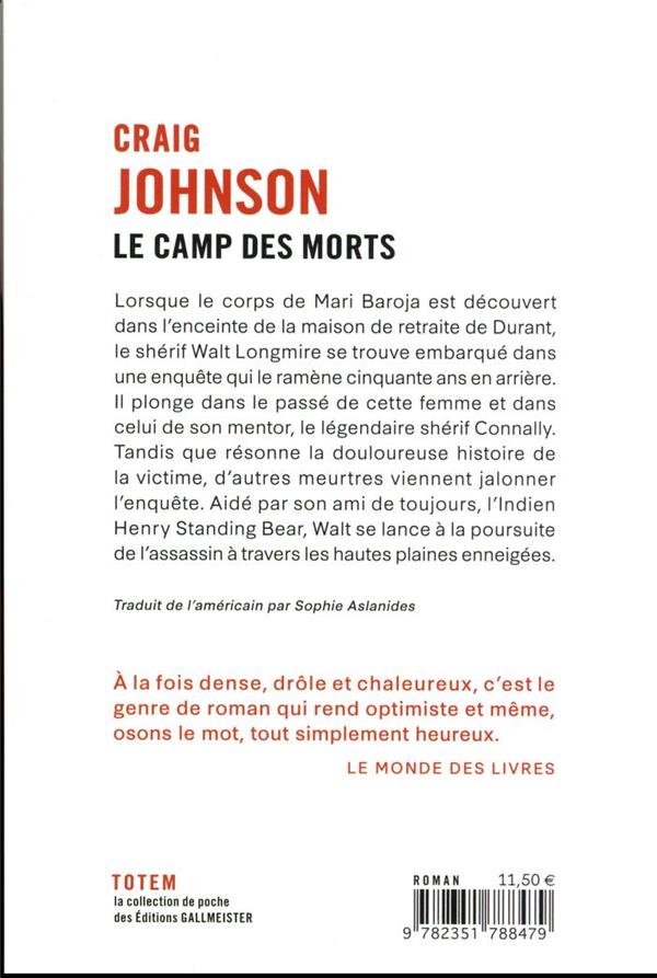 Quatrième de couverture de « Le camp des morts : roman »