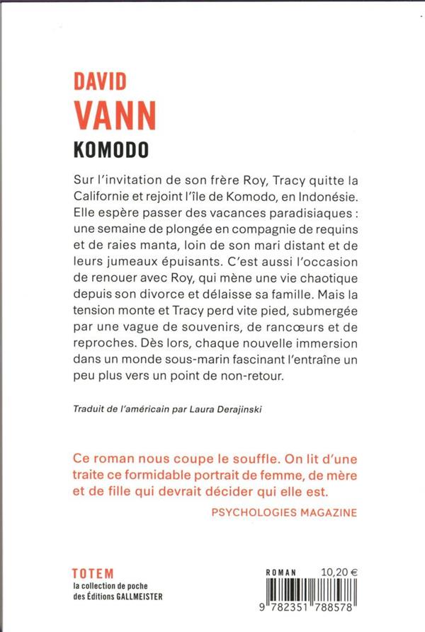 Quatrième de couverture de « Komodo : roman »