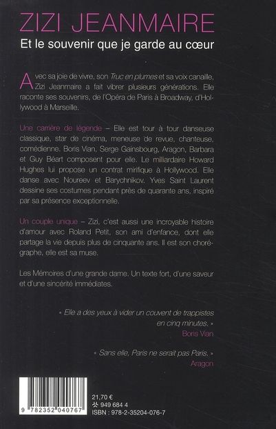 Quatrième de couverture de « ET LE SOUVENIR QUE JE GARDE AU COEUR »