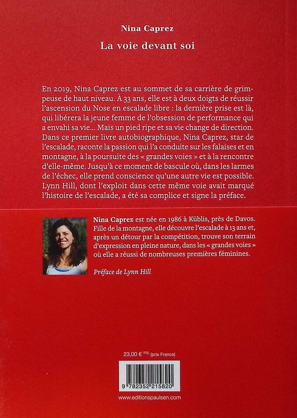 Quatrième de couverture de « La voie devant soi »