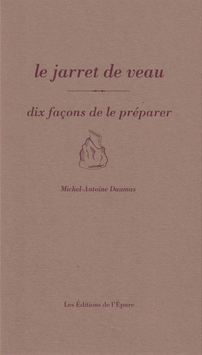 Couverture du livre « Le jarret de veau » de Michel-Antoine Daumas, librairie Les Contes Infusés à Corte