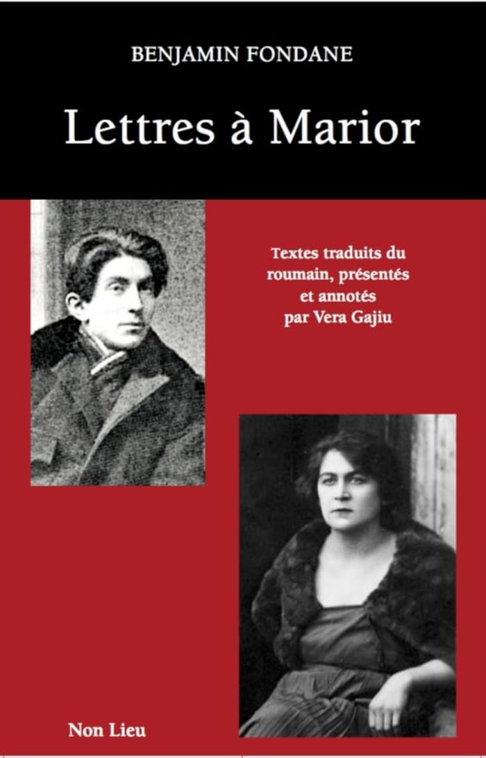 Couverture du livre « Lettres à Mărior : 1919-1937 » de Benjamin Fondane, librairie Les Contes Infusés à Corte