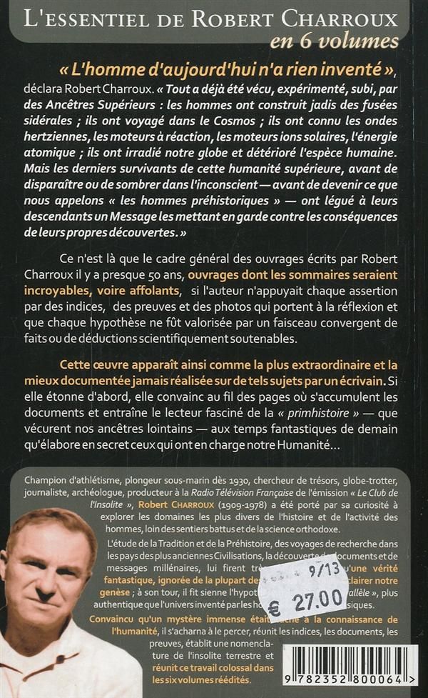 Quatrième de couverture de « LE LIVRE DES SECRETS TRAHIS D'APRES DES DOCUMENTS ANTERIEURS A LA BIBLE »