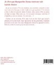 Quatrième de couverture de « JE REVE QUE MARGUERITE DURAS VIENT ME VOIR »