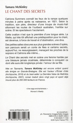 Quatrième de couverture de « Le chant des secrets »