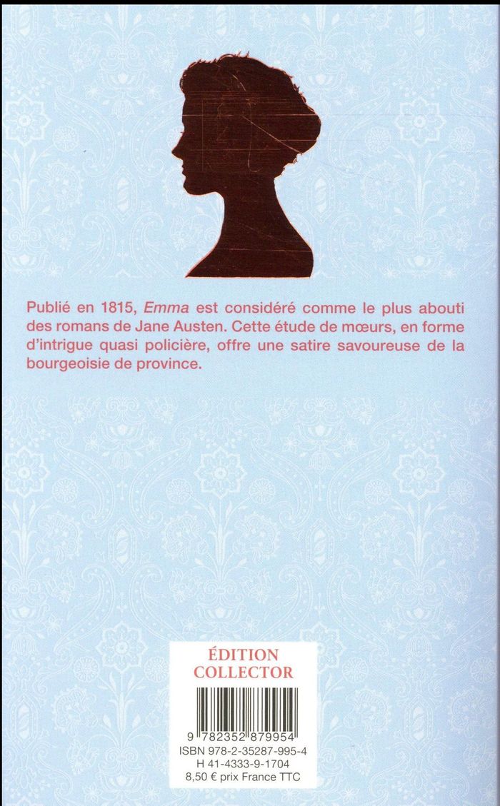 Quatrième de couverture de « EMMA »